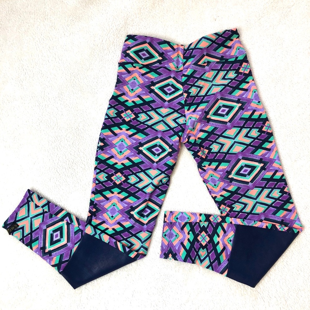 Canoan Mosaic Purple Leggings